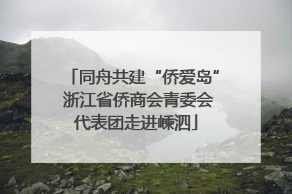 同舟共建“侨爱岛” 浙江省侨商会青委会代表团走进嵊泗