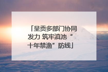 呈贡多部门协同发力 筑牢滇池“十年禁渔”防线