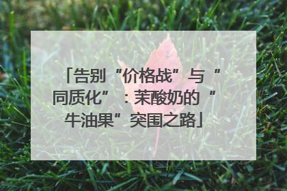 告别“价格战”与“同质化”：茉酸奶的“牛油果”突围之路