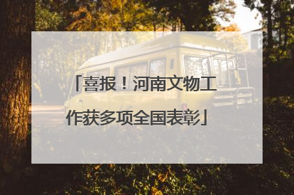 喜报！河南文物工作获多项全国表彰