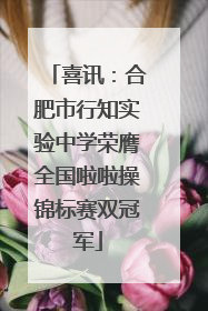喜讯：合肥市行知实验中学荣膺全国啦啦操锦标赛双冠军