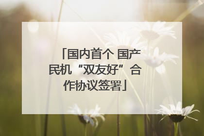 国内首个 国产民机“双友好”合作协议签署