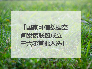 国家可信数据空间发展联盟成立 三六零首批入选