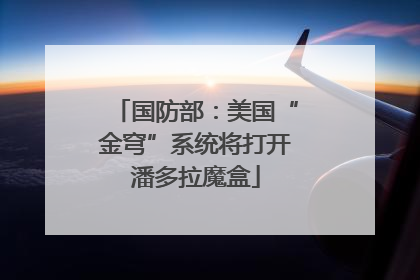 国防部：美国“金穹”系统将打开潘多拉魔盒