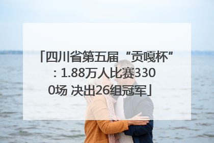 四川省第五届“贡嘎杯”：1.88万人比赛3300场 决出26组冠军