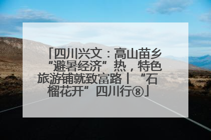 四川兴文：高山苗乡“避暑经济”热，特色旅游铺就致富路丨“石榴花开”四川行⑧