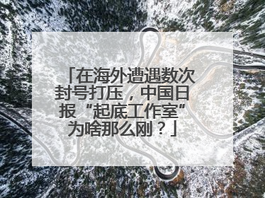 在海外遭遇数次封号打压，中国日报“起底工作室”为啥那么刚？