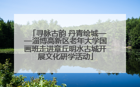 寻脉古韵 丹青绘城——淄博高新区老年大学国画班走进章丘明水古城开展文化研学活动