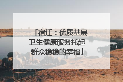 宿迁：优质基层卫生健康服务托起群众稳稳的幸福