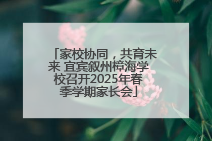 家校协同，共育未来 宜宾叙州樟海学校召开2025年春季学期家长会