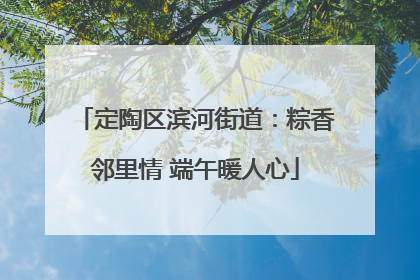 定陶区滨河街道：粽香邻里情 端午暖人心