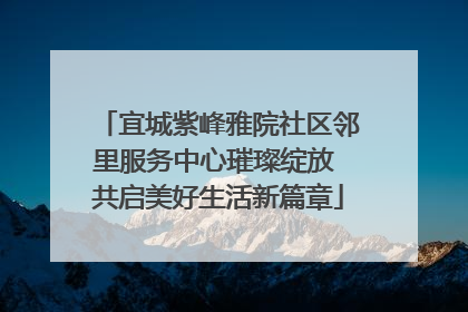 宜城紫峰雅院社区邻里服务中心璀璨绽放 共启美好生活新篇章