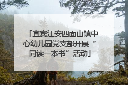 宜宾江安四面山镇中心幼儿园党支部开展“同读一本书”活动