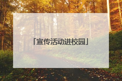宣传活动进校园