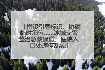 增设引导标识、协调临时泊位……冰城交警整治急救通道、医院入口处违停乱象