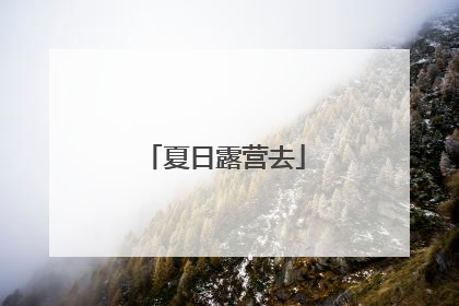 夏日露营去
