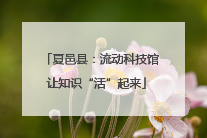 夏邑县：流动科技馆让知识“活”起来