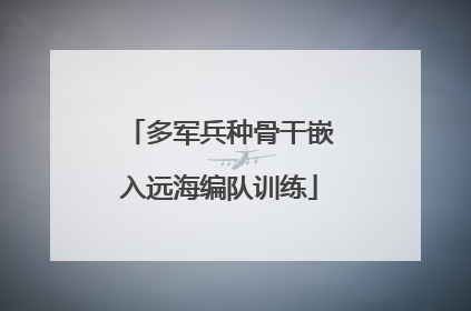 多军兵种骨干嵌入远海编队训练