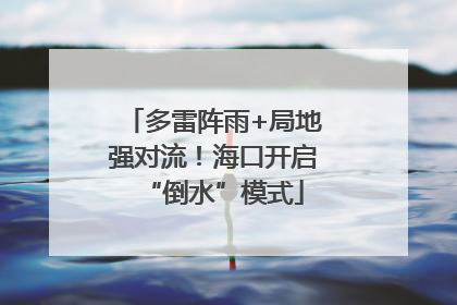 多雷阵雨+局地强对流！海口开启“倒水”模式
