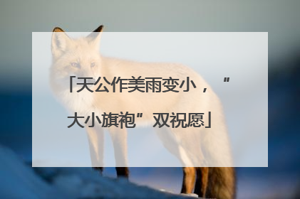 天公作美雨变小，“大小旗袍”双祝愿