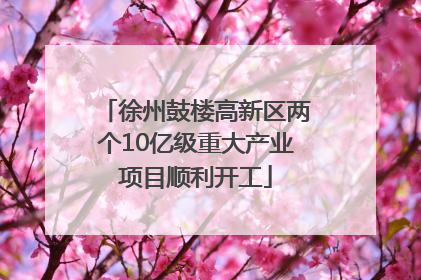 徐州鼓楼高新区两个10亿级重大产业项目顺利开工