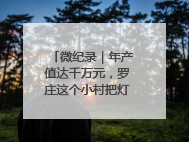 微纪录｜年产值达千万元，罗庄这个小村把灯饰卖到中东