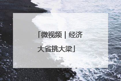 微视频｜经济大省挑大梁