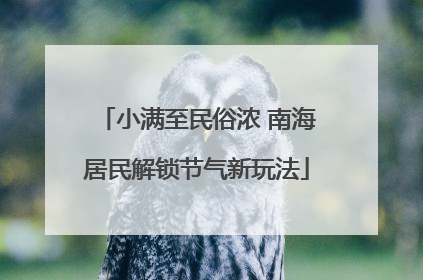小满至民俗浓 南海居民解锁节气新玩法