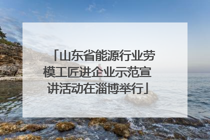 山东省能源行业劳模工匠进企业示范宣讲活动在淄博举行