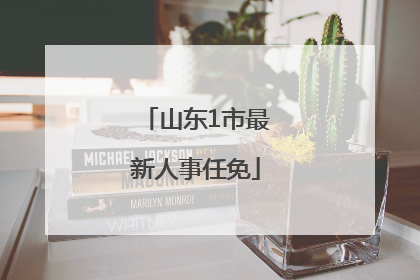 山东1市最新人事任免