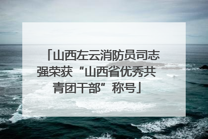 山西左云消防员司志强荣获“山西省优秀共青团干部”称号