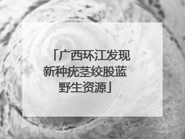 广西环江发现新种疣茎绞股蓝野生资源