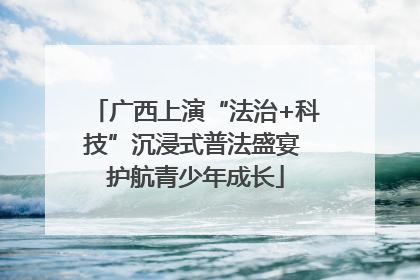 广西上演“法治+科技”沉浸式普法盛宴 护航青少年成长
