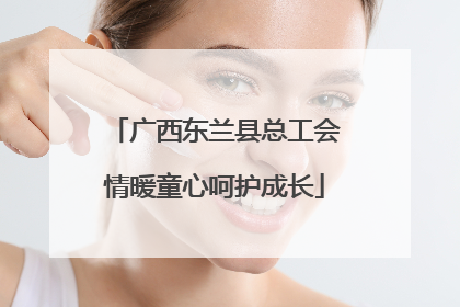 广西东兰县总工会情暖童心呵护成长