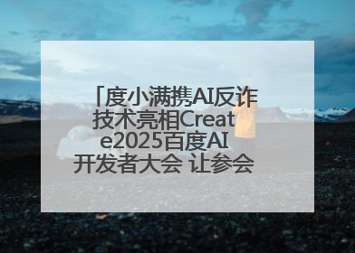度小满携AI反诈技术亮相Create2025百度AI开发者大会 让参会者体验防深伪技术