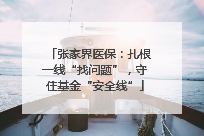 张家界医保：扎根一线“找问题”，守住基金“安全线”