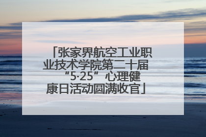 张家界航空工业职业技术学院第二十届“5·25”心理健康日活动圆满收官