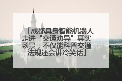 成都具身智能机器人走进“交通劝导”真实场景，不仅能科普交通法规还会讲冷笑话
