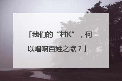 我们的“村K”，何以唱响百姓之歌？