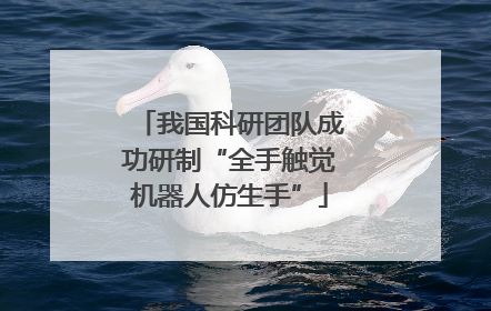 我国科研团队成功研制“全手触觉机器人仿生手”