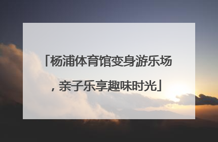 杨浦体育馆变身游乐场，亲子乐享趣味时光