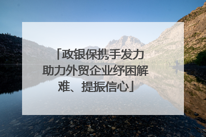 政银保携手发力 助力外贸企业纾困解难、提振信心