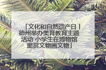 文化和自然遗产日丨德州举办美育教育主题活动 小学生在博物馆里赏文物画文物