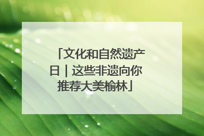 文化和自然遗产日｜这些非遗向你推荐大美榆林