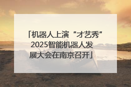 机器人上演“才艺秀” 2025智能机器人发展大会在南京召开