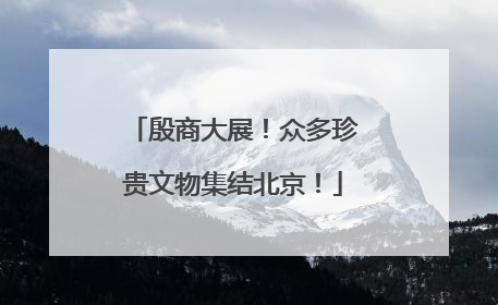 殷商大展！众多珍贵文物集结北京！