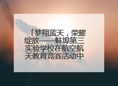 梦翔蓝天，荣耀绽放——蚌埠第三实验学校在航空航天教育竞赛活动中大放异彩