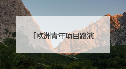 欧洲青年项目路演代表团走进天津