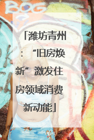 潍坊青州：“旧房焕新”激发住房领域消费新动能
