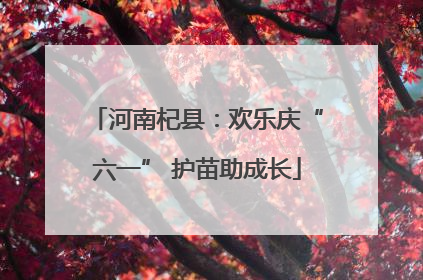 河南杞县：欢乐庆“六一” 护苗助成长